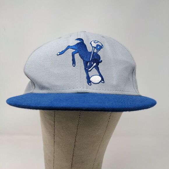 New Era Men's 59Fifty Fitted Hat Gray Size 7 1/2 Indianapolis Colts Embroidered - Picture 2 of 13